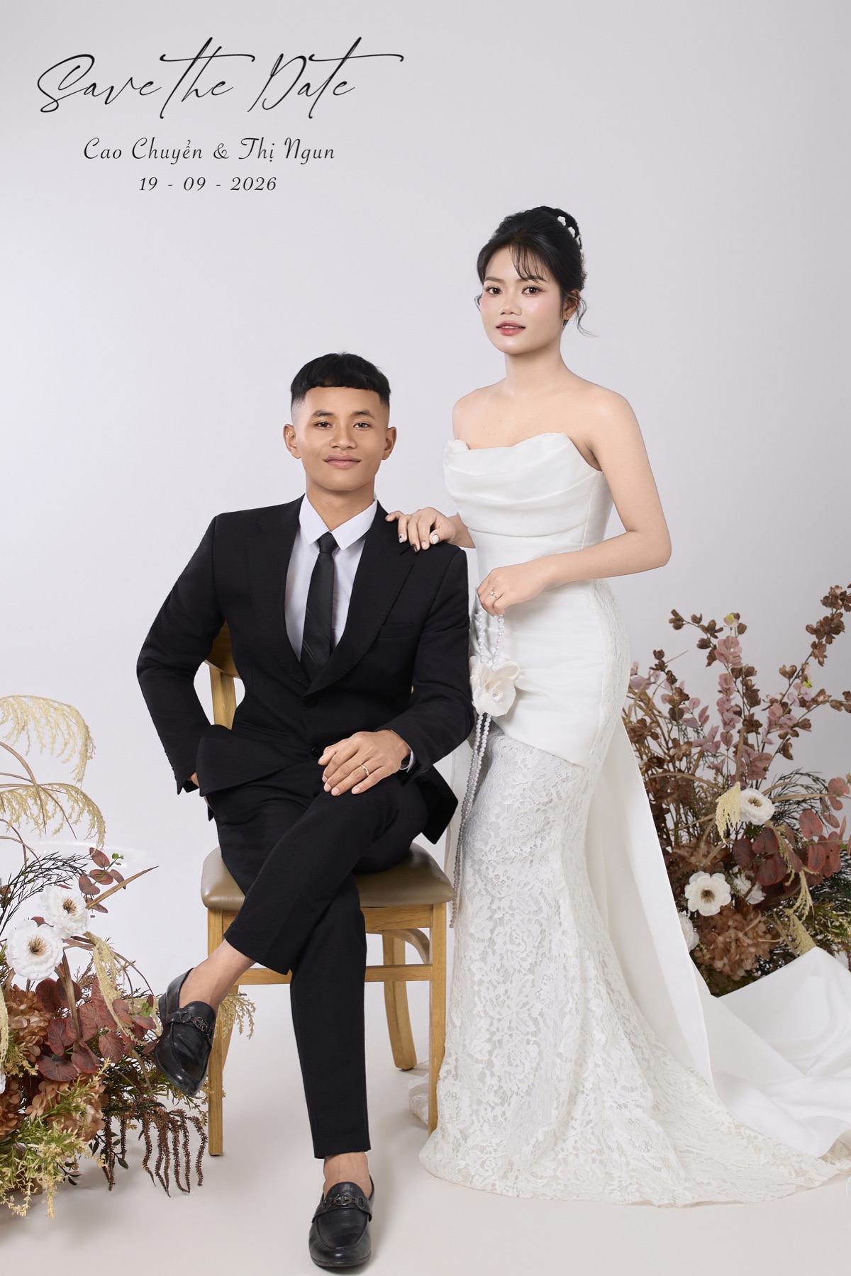 Mẫu thiệp cưới online Cao Chuyển và Tro Thị Ngun